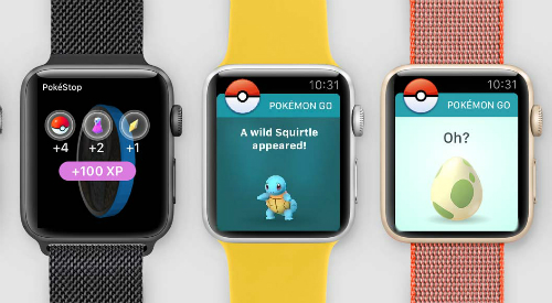 Pokemon Go đã cho ấp trứng trên Apple Watch