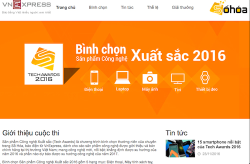 Ngày cuối vòng chung kết Tech Awards đạt lượt bình chọn kỷ lục