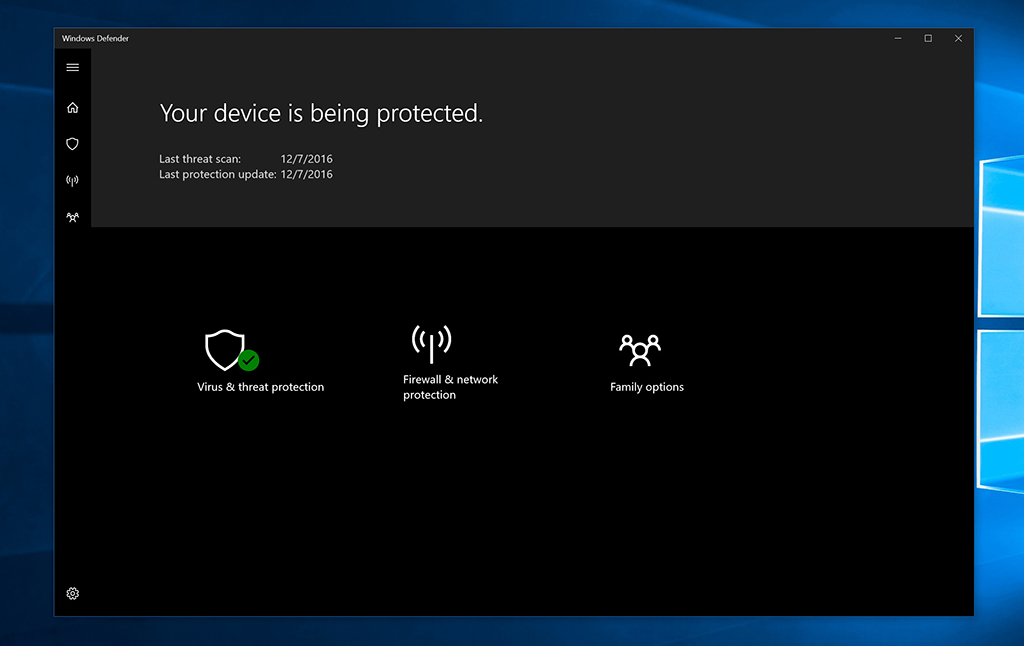 Microsoft giới thiệu Windows Defender Security Center, trung tâm an toàn thông tin trên Windows 10